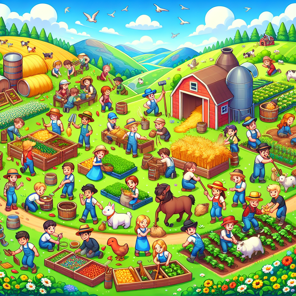 Multiplayer gameplay in Funny Farm